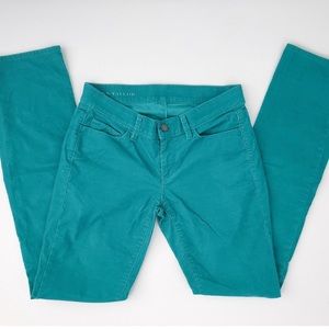 Ann Taylor Teal Corduroy Pants Size 2